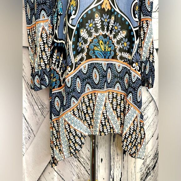 Ivy Jane Off The Shoulder Tunic Top Paisley M - Picture 2 of 5